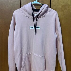 Hollister Light Pink Fleece Hoodie
